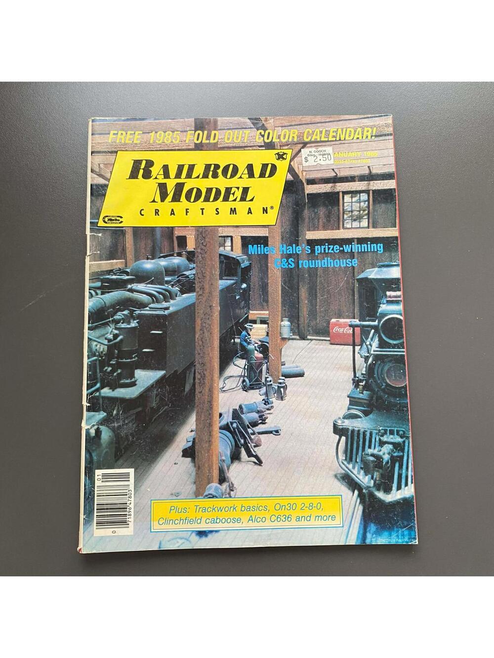 Model Railroader January 1985 Vintage History Magazine